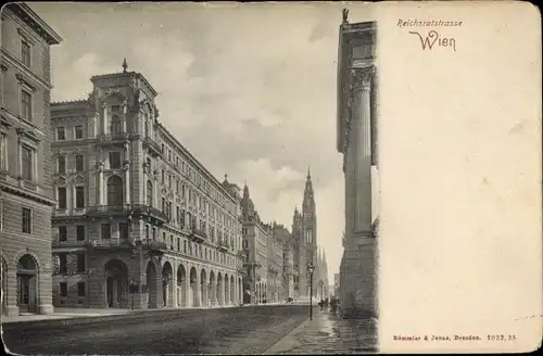 Ak Wien 1. Innere Stadt Österreich, Reichsratstraße