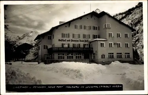 Foto Ak Holzgau in Tirol, Gasthof Pension Neue Post