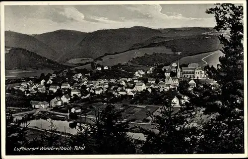 Ak Waldbreitbach in Rheinland Pfalz, Totalansicht von Ort