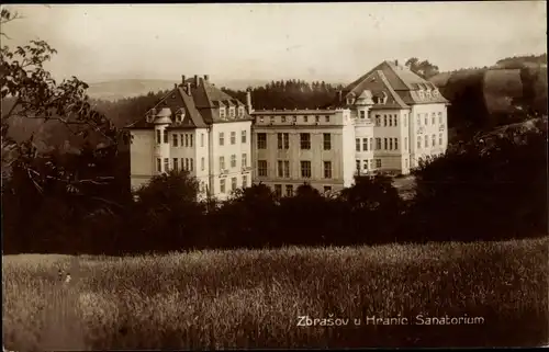 Ak Teplice nad Bečvou Zbrašov Teplitz Bad Reg. Olmütz, Sanatorium