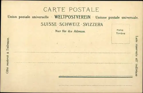 Ak Beatenberg Kt. Bern Schweiz, Die Kirche, Straßenpartie, Bergpanorama