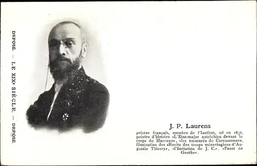 Ak Französischer Historienmaler J. P. Laurens, membre de l'Institut