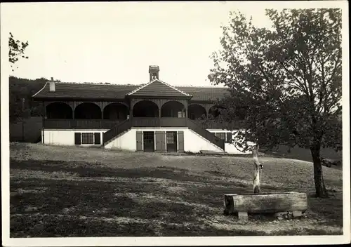 Ak Vaumarcus Kt. Neuenburg, Camp de Vaumarcus, Grande Salle