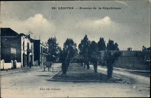 Ak Kenitra Marokko, Avenue de la République, Straßenpartie