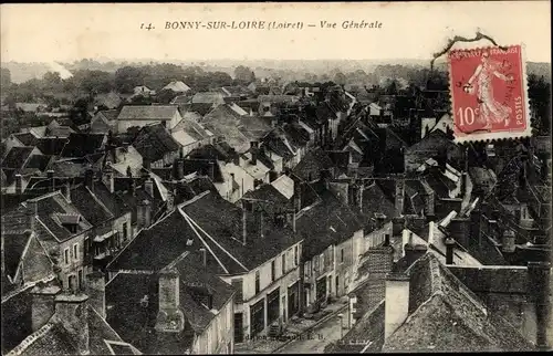 Ak Bonny Sur Loire Loiret, Vue Générale