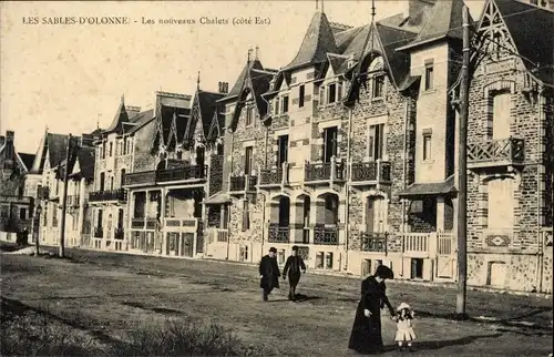 Ak Les Sables d’Olonne Vendée, Les nouveaux Chalets, côté Est