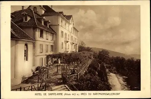 Ak Hartmannswiller Hartmannsweiler Elsass Haut Rhin, Hôtel de Ste Anne près du Hartmannswillerkopf