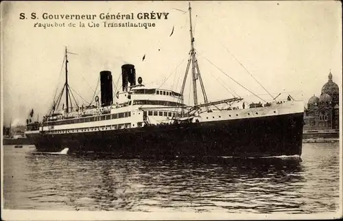 Ak Paquebot SS Gouverneur Général Grévy, CGT, Passagierschiff