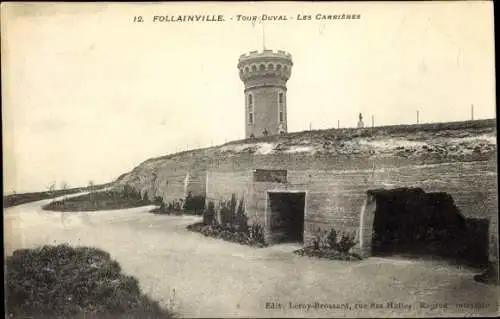 Ak Follainville Dennemont Yvelines, Tour Duval, les Carrières