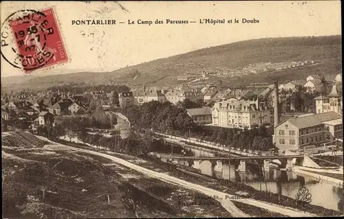 Ak Pontarlier Doubs, Le Camp des Pareuses, l'Hôpital