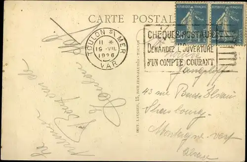 Ak Marine de Guerre, Ernest Renan, Croiseur, Französisches Kriegsschiff