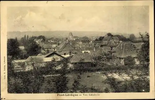 Ak Pont l’Évêque Calvados, Vue générale, Panorama vom Ort