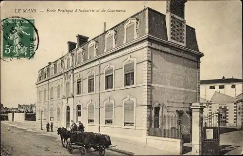 Ak Le Mans Sarthe, École Pratique d'Industrie et de Commerce, ND. Phot. 8