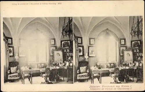 Stereo Ak Potsdam in Brandenburg, Werkkammer von Wilhelm I.