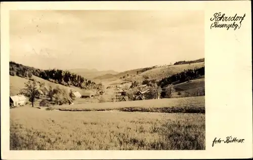 Ak Rędziny Röhrsdorf Kamienna Góra Landeshut Riesengebirge Schlesien, Totalansicht, Landschaft