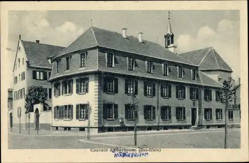 Ak Gumbrechtshoffen Gumbrechtshofen Oberbronn Elsass Bas Rhin, Couvent, Straßenpartie