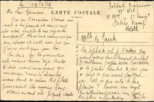 Ak Bitche Bitsch Lothringen Moselle, Hopital du Camp, Batiments de la Foret