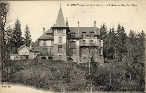 Ak Saint Amé Vosges, Le Château du Saut de la Cuve