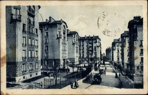 Ak Puteaux Hauts de Seine, Rue Cartault