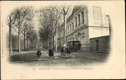 Ak Toulouse Haute Garonne, Allée St. Michel, Faculté de Médecine