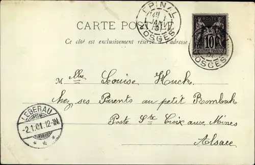 Ak Épinal Lothringen Vosges, A 5 Heures du Matin