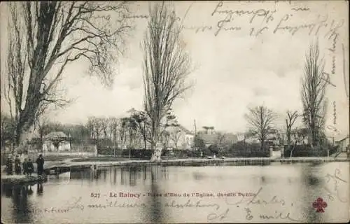 Ak Le Raincy Seine Saint Denis, Piese d'Eau de l'Eglise, Jardin Public, Parkanlagen, Teich