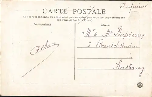 Ak La Ferté Bernard Sarthe, Le Mail et les Canaux, Straße, Gebäude, Kirchturm