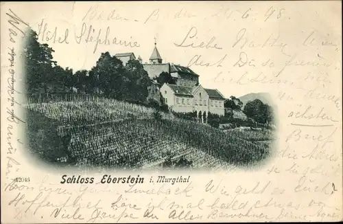 Ak Gernsbach im Murgtal Baden Württemberg, Schloss Eberstein, Weinberg