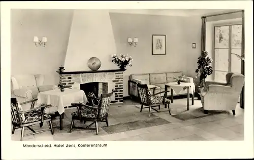 Ak Manderscheid in der Eifel Rheinland Pfalz, Hotel Zens, Konferenzraum