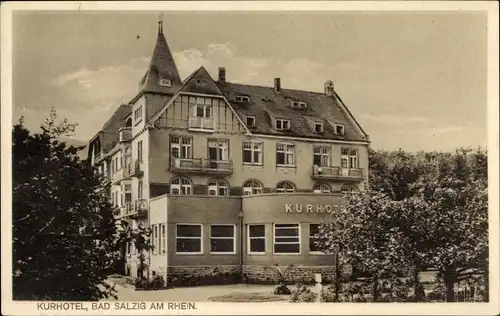 Ak Bad Salzig Boppard am Rhein, Kurhotel Salzbornhof