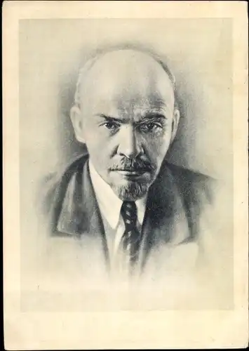 Künstler Ak Wladimir Iljitsch Lenin, Revolutionär, Begründer der Sowjetunion, Portrait