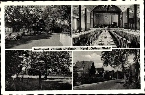 Ak Voßloch Bokholt Hanredder Schleswig Holstein, Hotel Grüner Wald, Inh. F. Eggert, Gebrüder Kahler