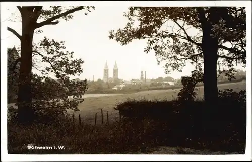 Ak Schwelm in Westfalen, Fernblick zum Ort, Kirchtürme