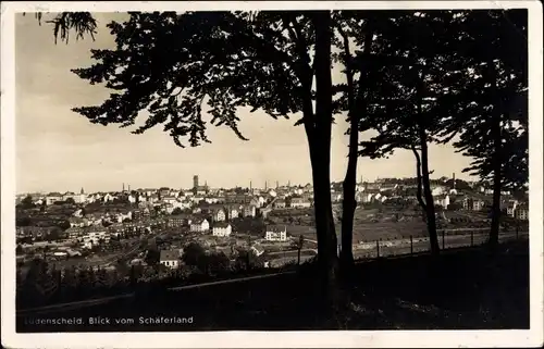 Ak Lüdenscheid im Märkischen Kreis, Blick vom Schäferland, Panoramaansicht von Ortschaft