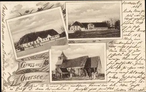 Ak Oeversee in Schleswig Holstein, Kirche, Gebäude