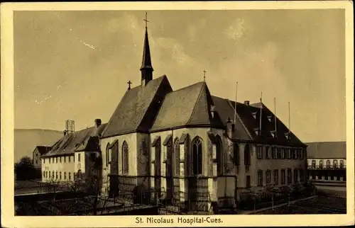 Ak Bernkastel Kues im Moseltal, St. Nicolaus Hospital 