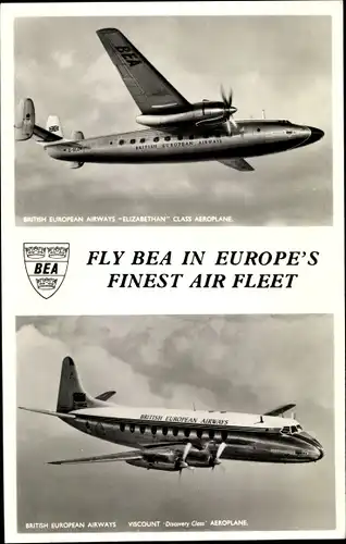 Ak British European Airways, Elizabethan Class Aeroplane, Viscount Discovery Class Aeroplane