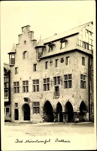 Foto Ak Bad Münstereifel in Nordrhein Westfalen, Rathaus