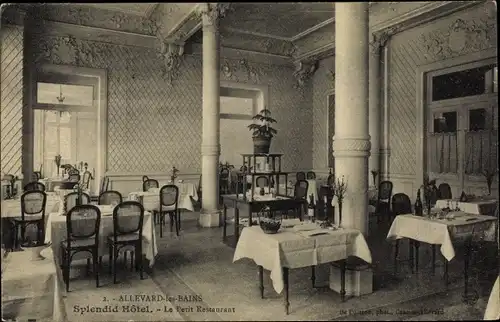 Ak Allevard Isère, Splendid Hotel, Petit Restaurant