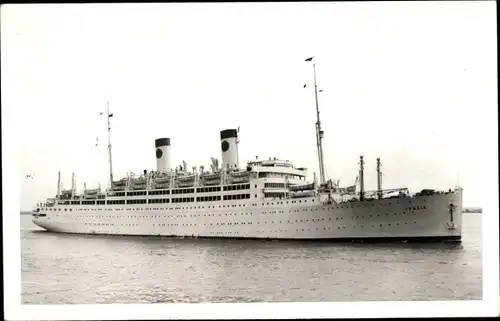 Foto Ak Dampfer MS Italia der Hapag im Hamburger Hafen