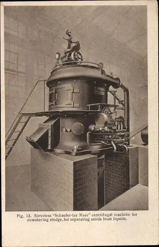 Ak Hanomag Zentrifuge Schaefer ter Meer, Dampfmaschine