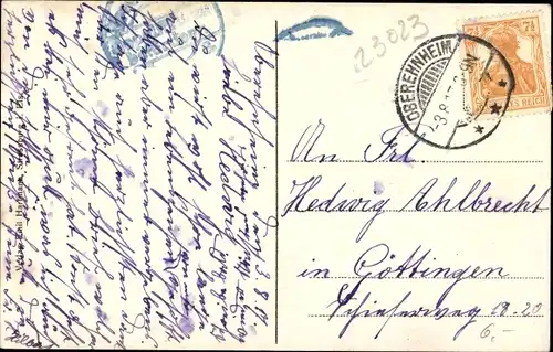 Ak Obernai Oberehnheim Elsass Bas Rhin, Gymnasium, Straßenpartie