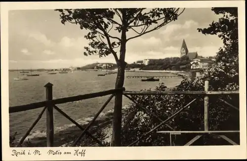 Ak Ostseebad Rerik, Motiv am Haff, Kirchturm