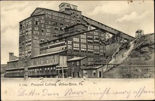 Ak Wilkes Barre Pennsylvania USA, Prospect Colliery, Kohlemine