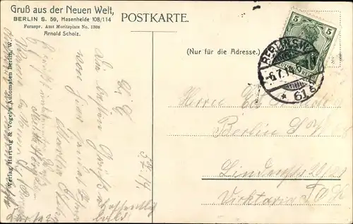 Ak Berlin Neukölln Rixdorf, Neue Welt, Hasenheide 108/114, Arnold Scholz