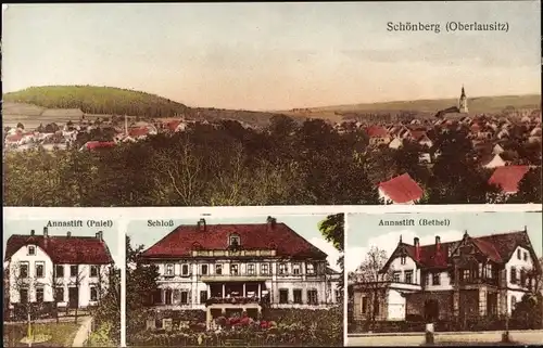 Ak Sulików Schönberg Oberlausitz Schlesien, Annastift, Schloss, Bethel