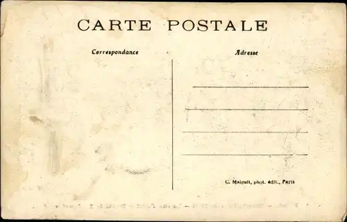 Ak Paris, Inondations de 1910, La rue Félicien David le 25 Janvier