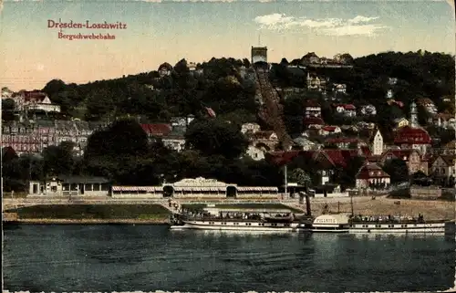 Ak Dresden Loschwitz, schöne Detailansicht