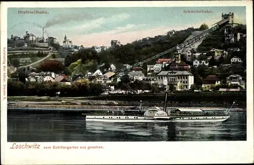 Ak Dresden Loschwitz, schöne Detailansicht