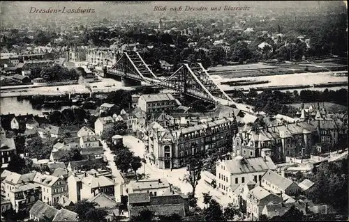 Ak Dresden Loschwitz, schöne Detailansicht